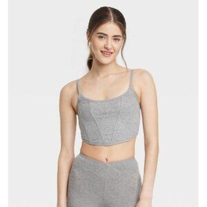 Colsie Women's Casual Corset Gray Size XS